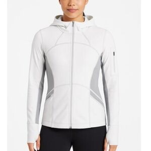 Athleta Women's White and Gray Utility Jacket